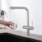 Kibi Circular 2-in-1 Water Filter Kitchen Pull Out Faucet- Brushed Nickel KFF502BN - alternate 9